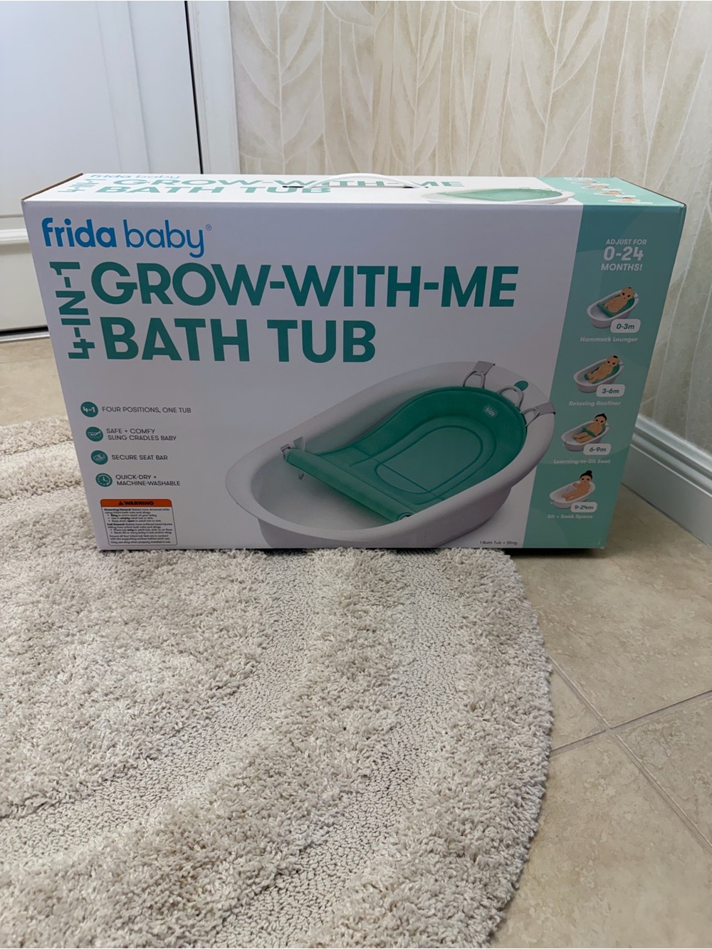 Frida Baby 4-In-1 Grow-With-Me Bath Tub